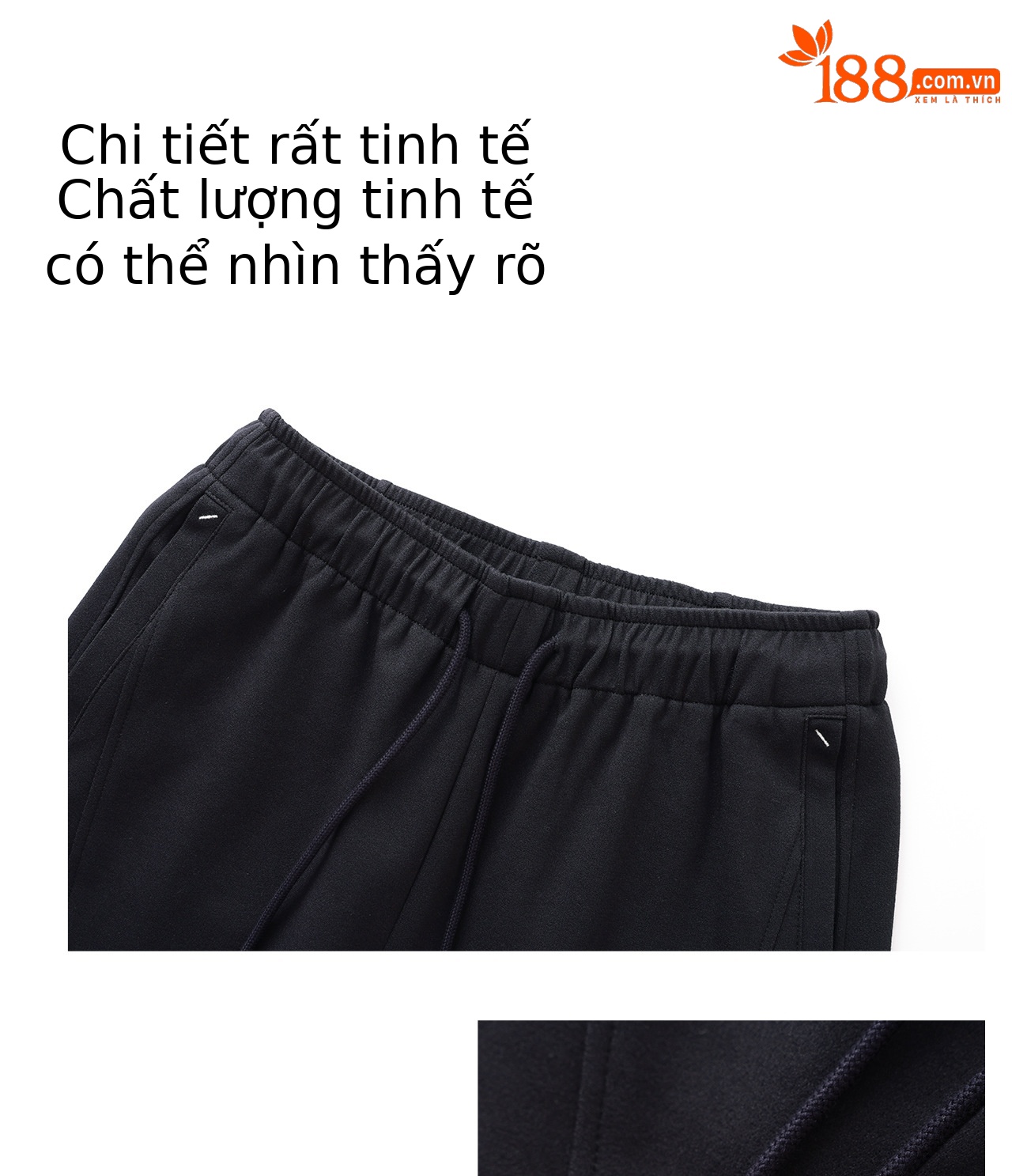 Quần culottes nữ ống rộng cạp thun dây rút vải mềm rủ — màu sắc chi tiết 7