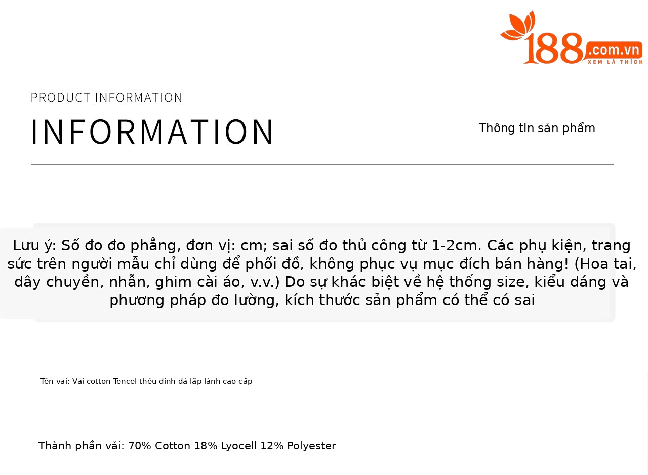 Quần jean nữ ống rộng chất liệu cotton phối lụa, thêu bướm đính kim cương — xanh lam chi tiết 16
