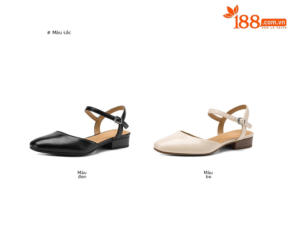 Sandal nữ quai chữ V bít mũi đế bệt phong cách đơn giản — đen chi tiết 6