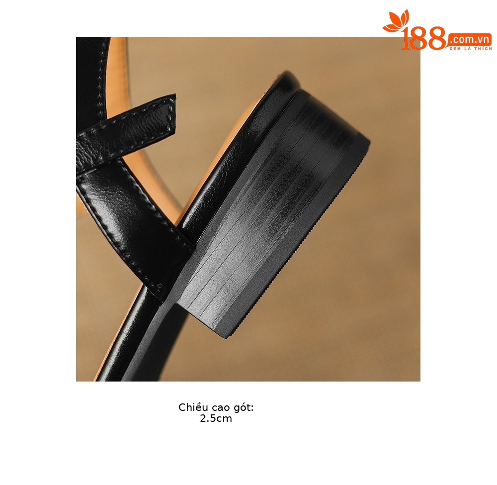 Sandal nữ quai chữ V bít mũi đế bệt phong cách đơn giản — đen chi tiết 21