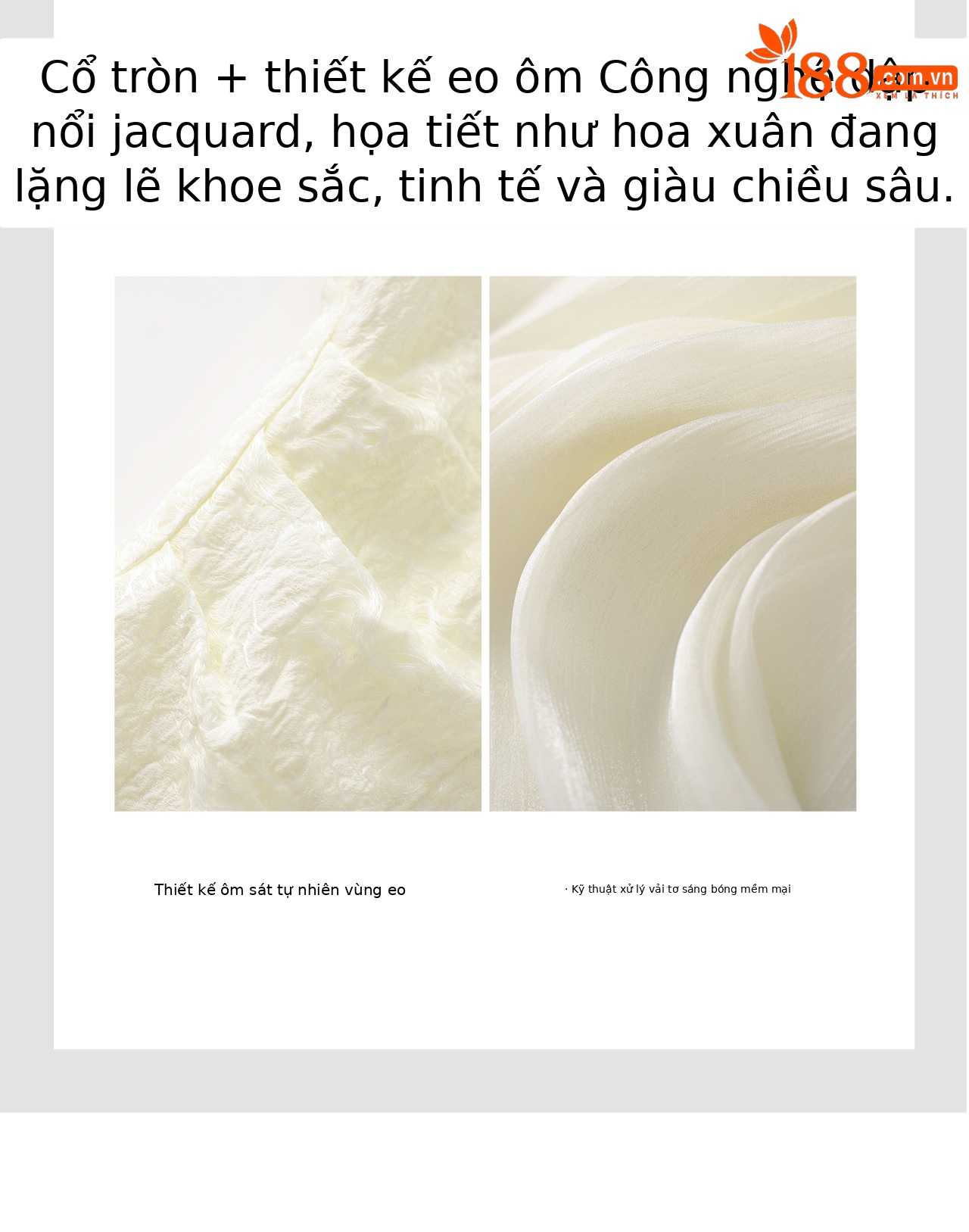 Đầm maxi nữ thắt eo chất liệu lụa tơ tằm hoa văn nổi — màu hồng chi tiết 9
