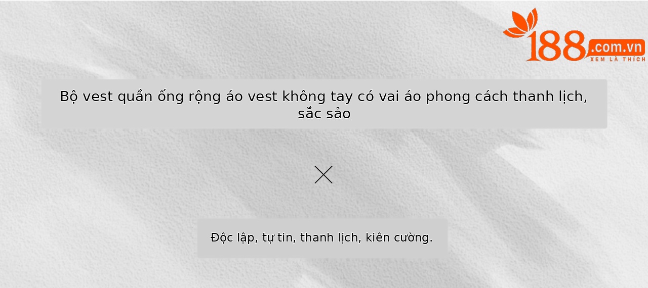 Set áo gile thắt lưng kết hợp quần ống rộng suông rủ nữ xuân hè — màu đen chi tiết 1
