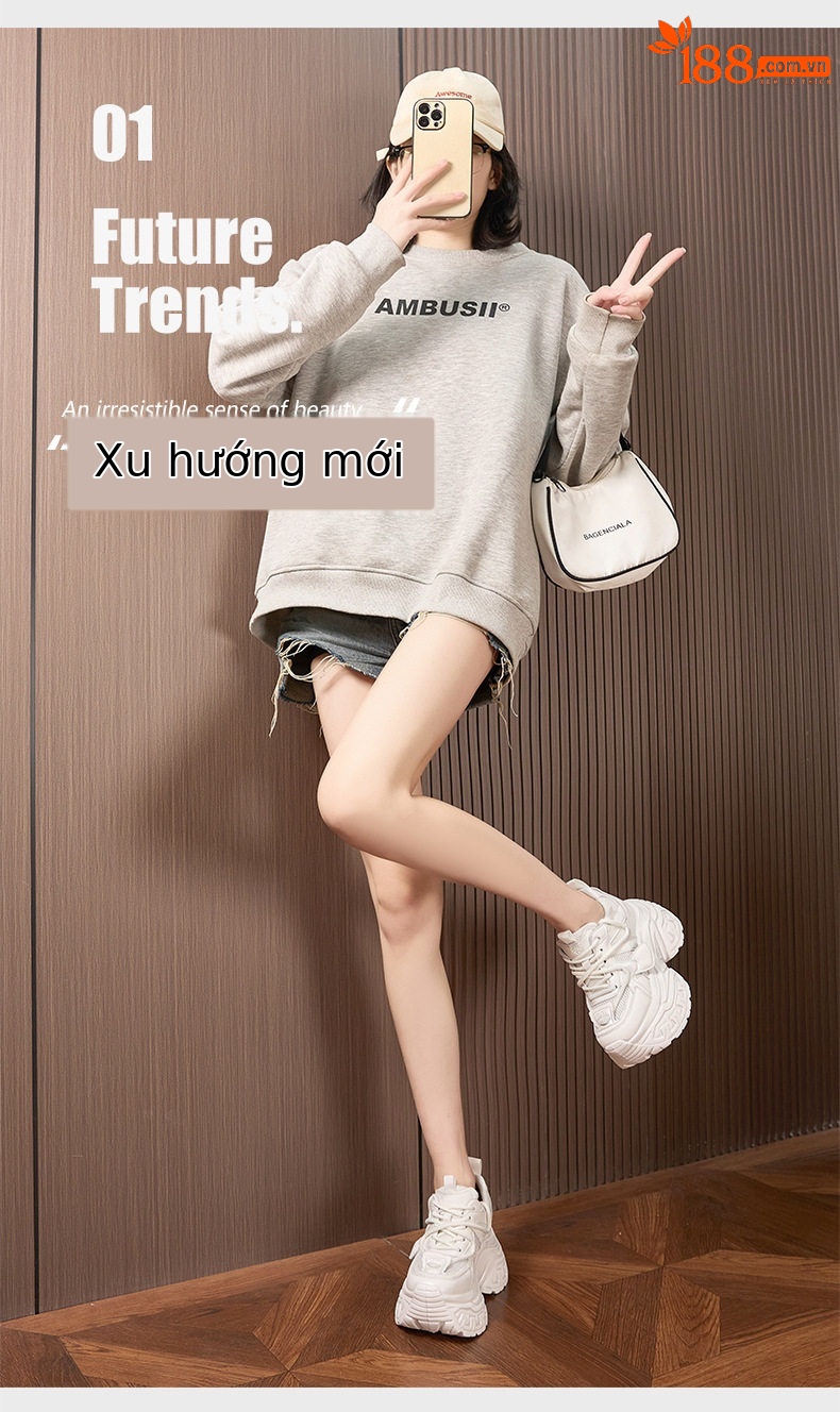 Giày cao gót nữ đế xuồng platform gót dày 8cm mũi tròn quai hậu — Bạc, Vàng nhạt, Anh đào chi tiết 2