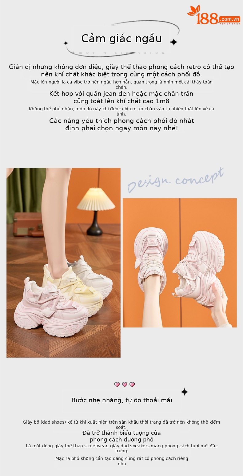 Giày cao gót nữ đế xuồng platform gót dày 8cm mũi tròn quai hậu — Bạc, Vàng nhạt, Anh đào chi tiết 4