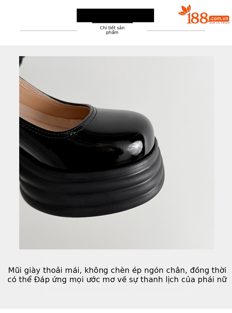 Giày sandal cao gót nữ quai ngang đế dày gót 9 cm đính hoa pha lê — màu đen, màu hồng, màu trắng ngà chi tiết 6