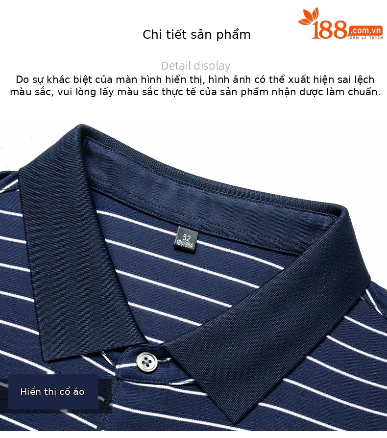 Áo thun nam tơ tằm Mulberry 100% sọc kẻ, form rộng thoải mái — Tây Tạng W - 87 chi tiết 12