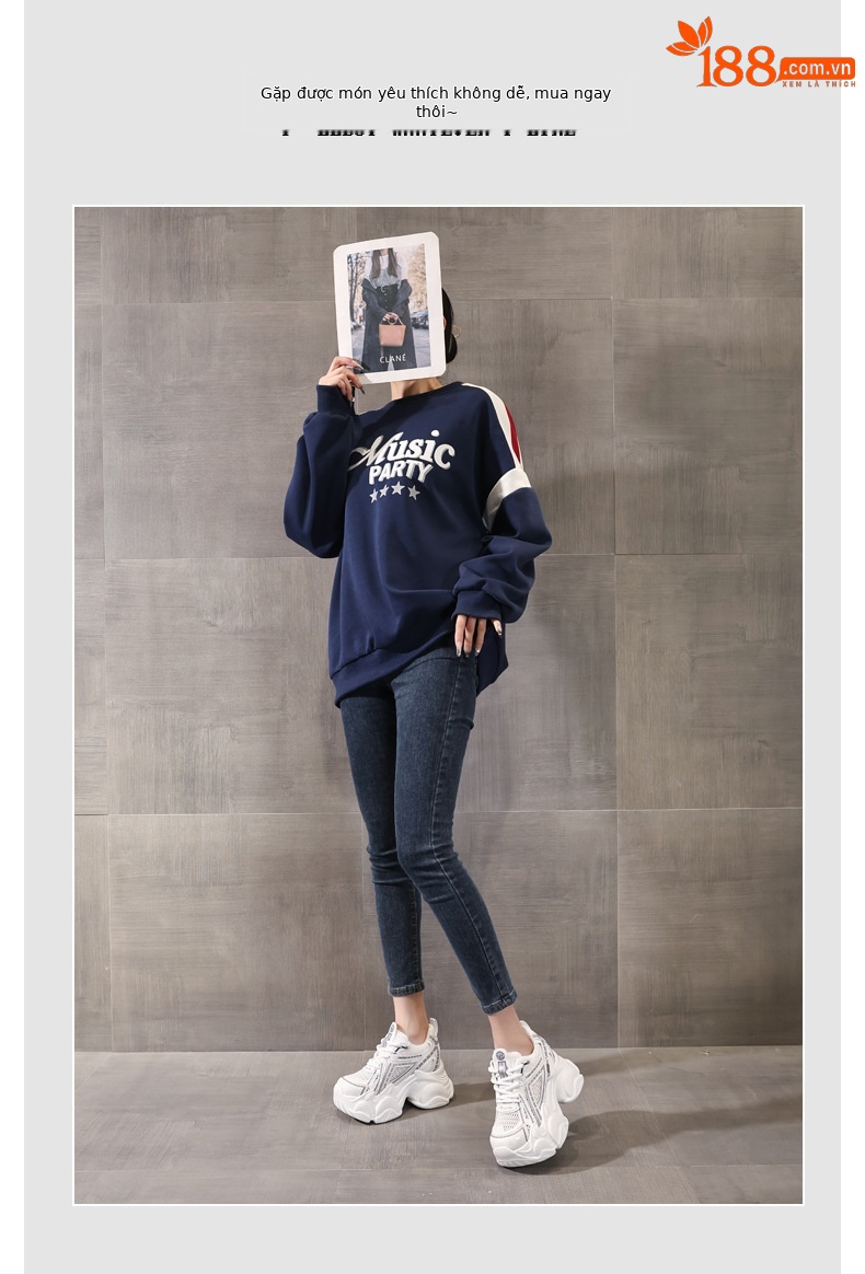 Giày sneaker nữ đế dày tăng chiều cao lưới thoáng khí phong cách thể thao — màu trắng chi tiết 6