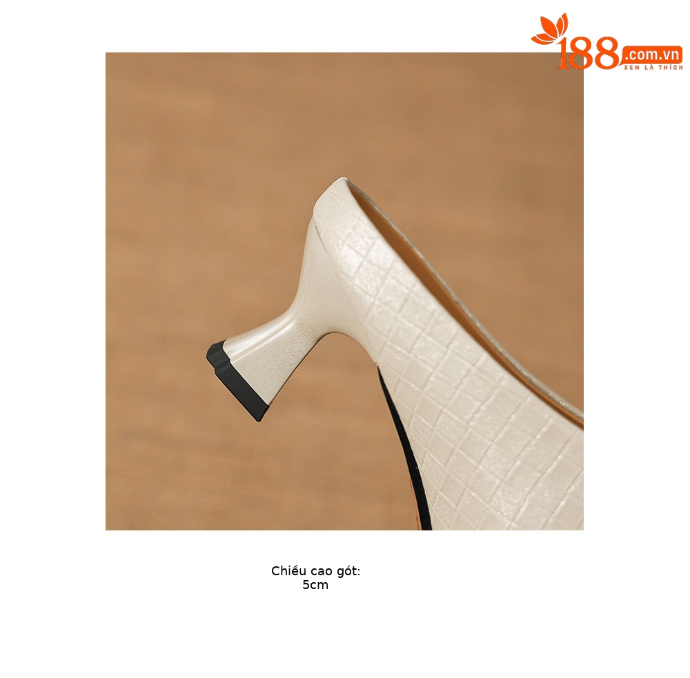 Sandal nữ bít mũi gót thô 5 cm, da bò đơn giản mùa xuân hè — đen chi tiết 19