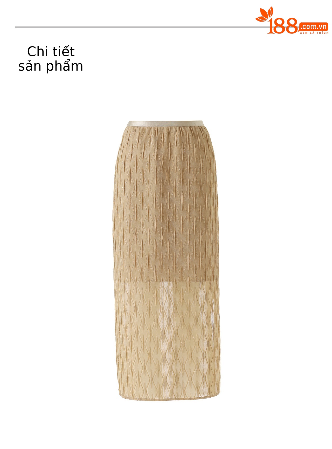 Chân váy bút chì nữ ôm sát, cạp chun thun, chất liệu lụa thủy tinh sợi sáng — màu đen chi tiết 25