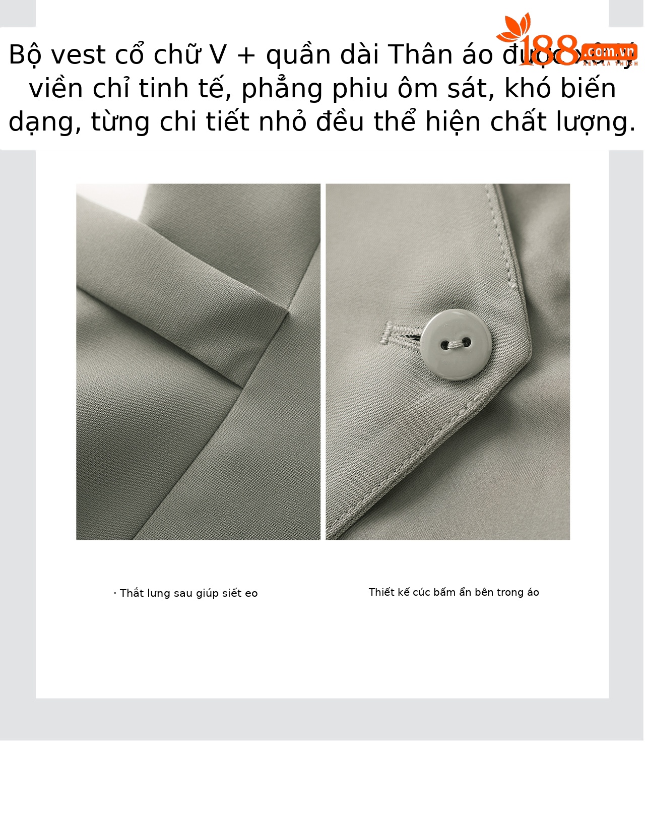 Set áo vest không tay dây buộc + quần ống rộng công sở nữ phong cách hiện đại — màu đen chi tiết 10