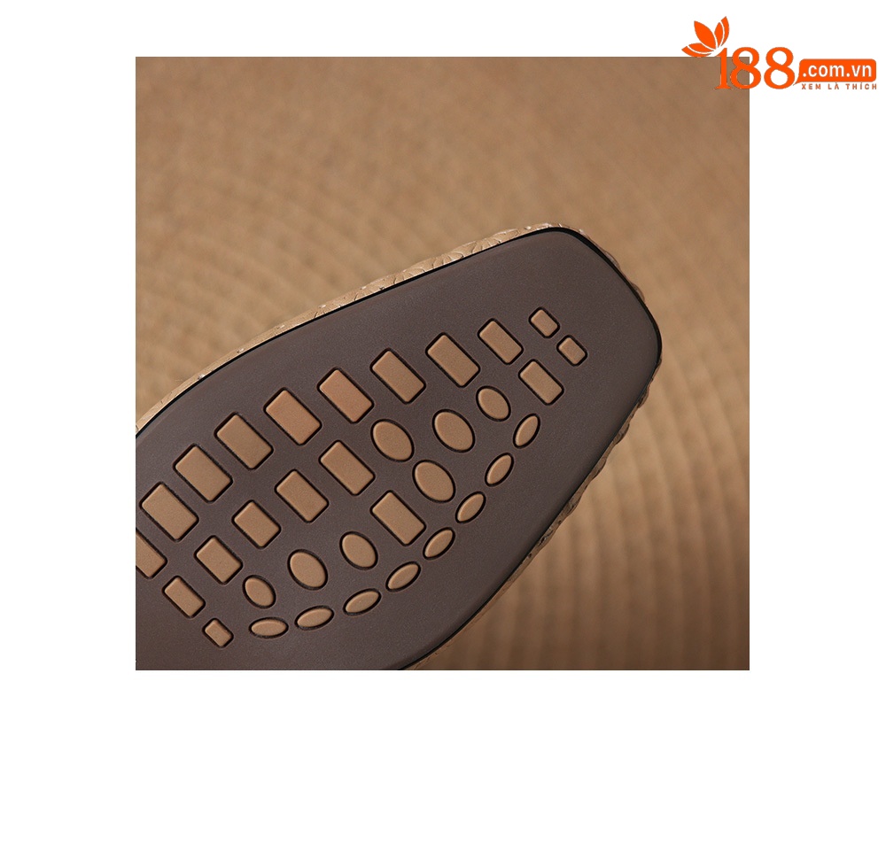 Sandal nữ quai ngang mũi vuông gót 5 cm phối màu — màu trắng ngà chi tiết 11