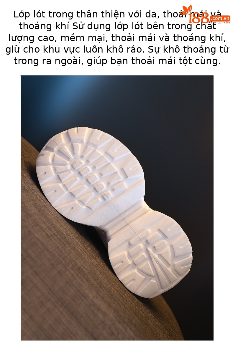 Giày sneaker nữ đế dày tăng chiều cao phong cách thời trang đính đá rhinestone, thoáng khí — màu trắng chi tiết 9