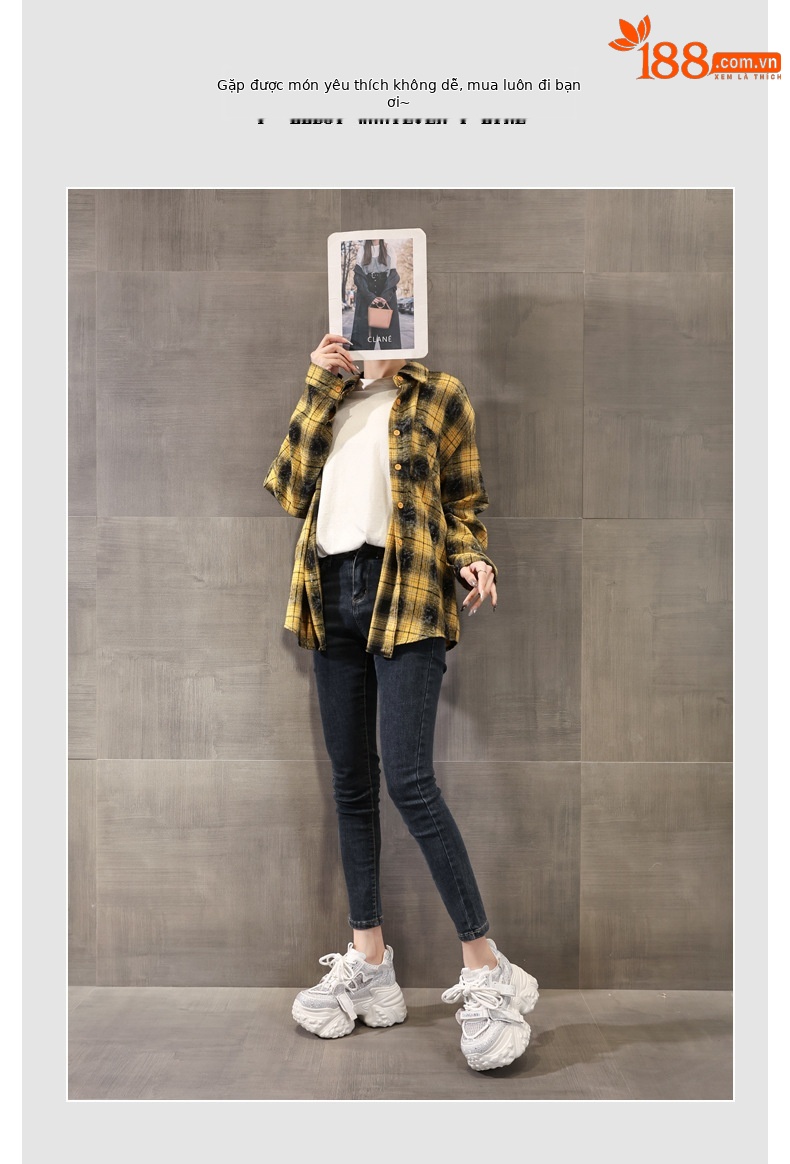 Giày sneaker nữ đế dày tăng chiều cao đính đá lưới thoáng khí — màu trắng chi tiết 6
