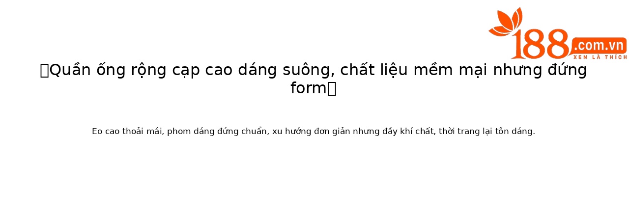 Quần culottes nữ ống rộng cạp cao kèm thắt lưng dệt bản to — màu đen chi tiết 1