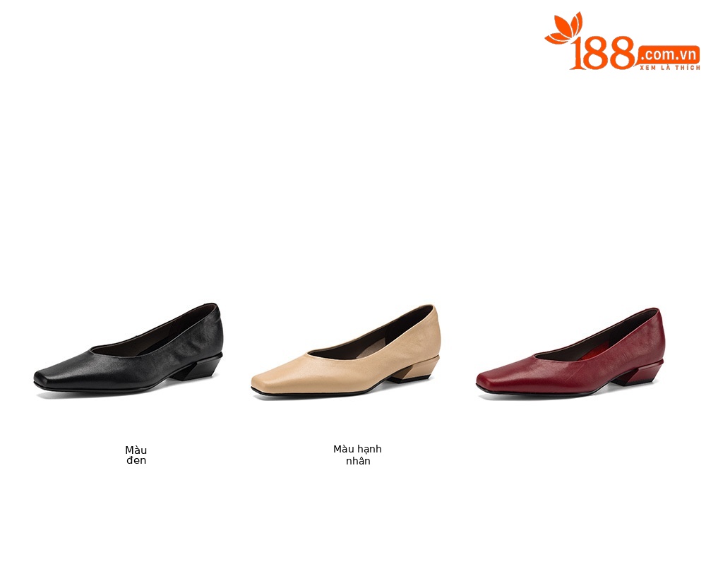 Giày cao gót nữ mũi nhọn da bò rửa nước, gót 3 cm, phong cách Hàn Quốc — đen chi tiết 5