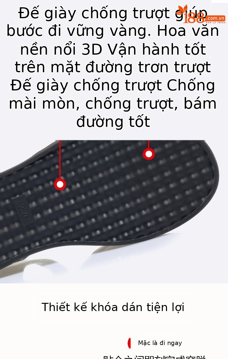 Sandal nữ da thật đế bệt hở mũi phong cách đơn giản — màu đen chi tiết 6