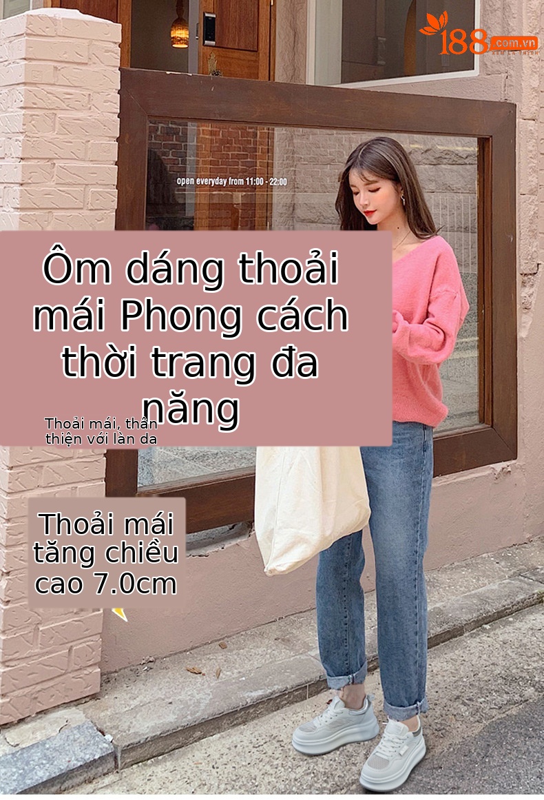 Giày sneaker nữ đế dày da PU trắng phong cách thể thao — Bạc 5056, Vàng 5056 chi tiết 1