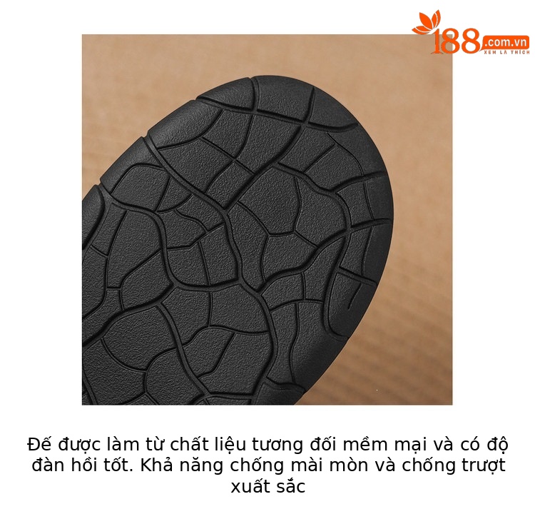 Sandal nữ đế dày da cừu phối quai ngang phong cách học đường — màu đen, màu trắng ngà chi tiết 8
