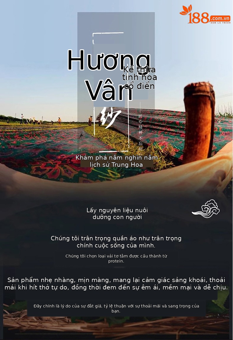 Áo sơ mi nam ngắn tay lụa Mulberry jacquard Hương Vân Sa — Cà phê 2657 chi tiết 1