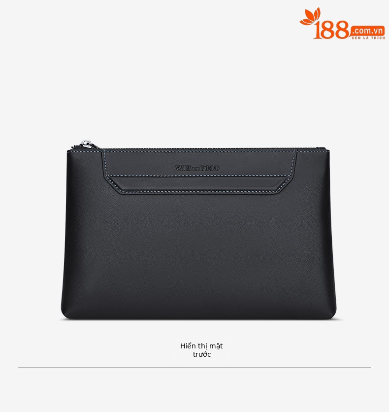 Túi clutch nam cầm tay phong cách thư giãn, kiểu dáng phong bì cao cấp chi tiết 10