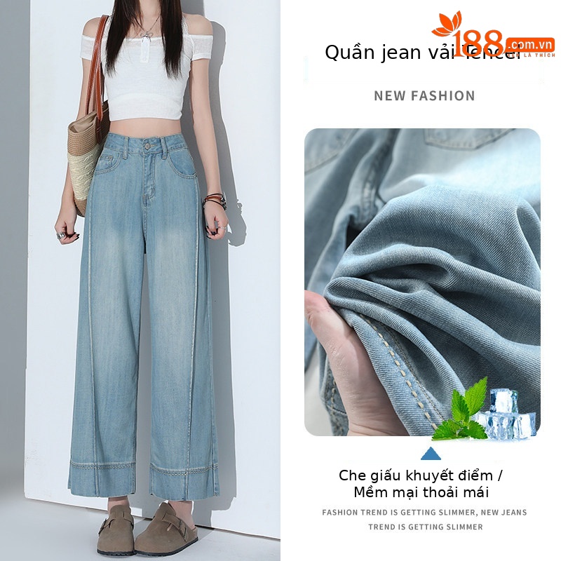 Quần lửng màu xanh nhạt