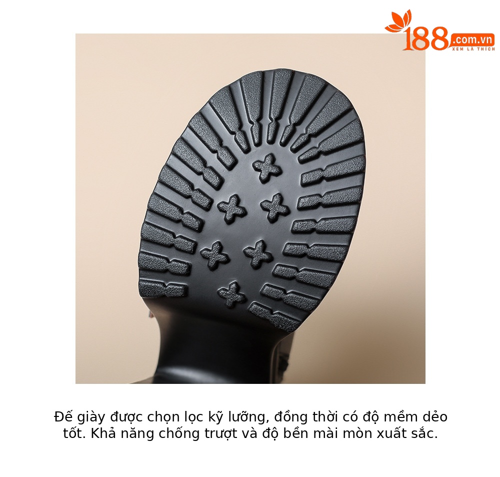 Sandal cao gót nữ da bò mũi hở quai khóa, gót 12 cm, cổ ngắn mùa hè — màu nâu, màu đen chi tiết 22