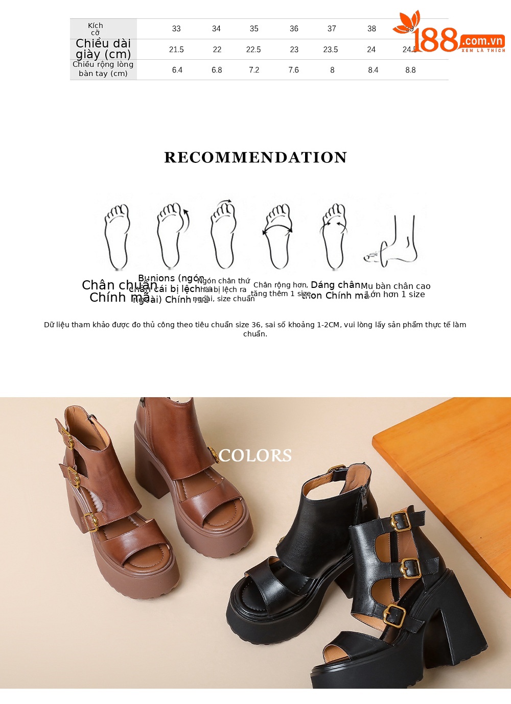 Sandal cao gót nữ da bò mũi hở quai khóa, gót 12 cm, cổ ngắn mùa hè — màu nâu, màu đen chi tiết 4