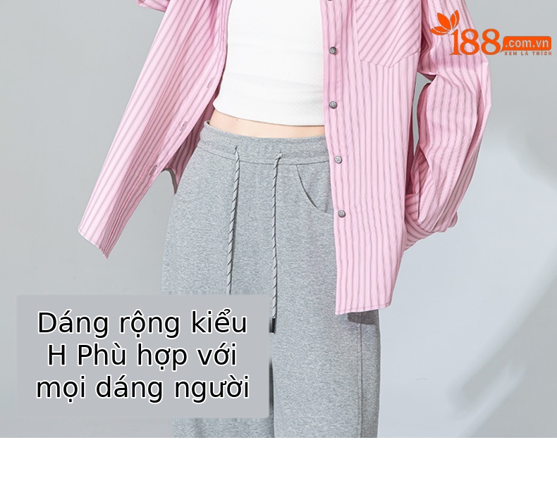 Áo sơ mi nữ dài tay phong cách vintage Pháp họa tiết sọc hồng, form rộng thoải mái — bột chi tiết 12