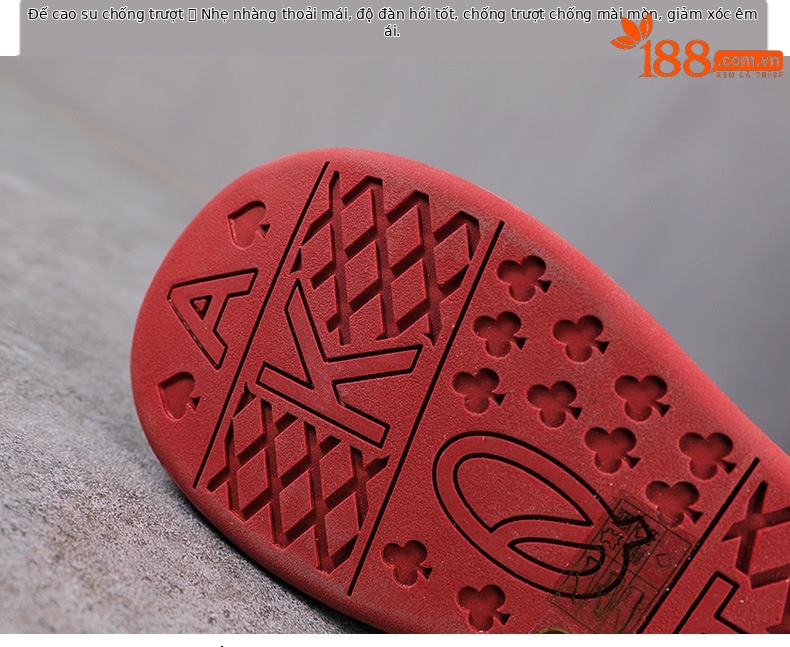 Giày sneaker nữ đế dày da thật lưới thoáng khí phối màu mũi to — màu đỏ chi tiết 7