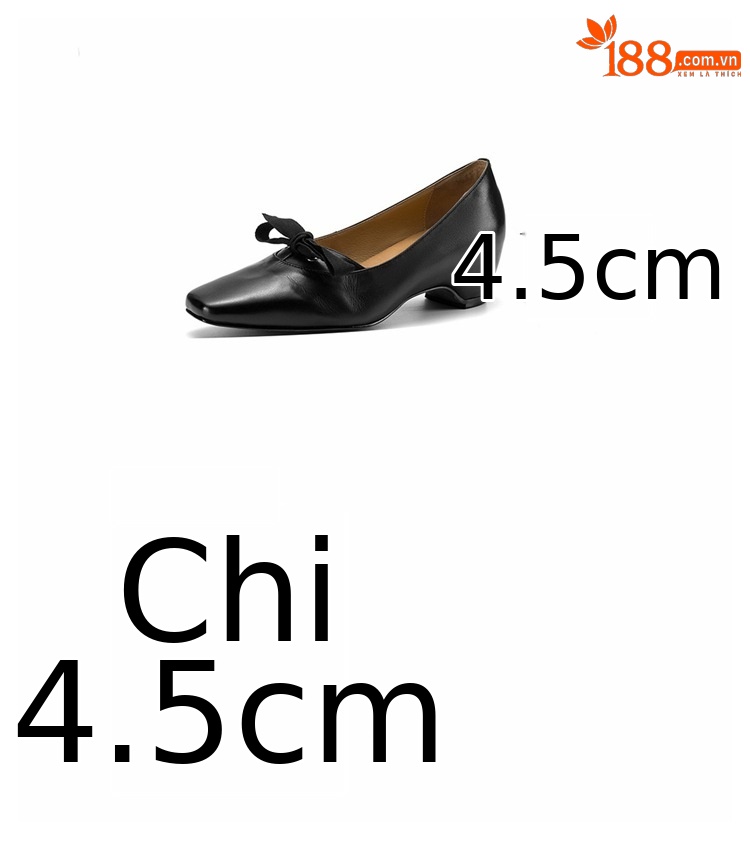 Giày Mary Jane nữ da bò quai ngang có khóa gót vuông 4,5 cm — màu nâu chi tiết 3