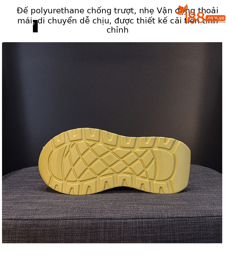 Giày sneaker nữ đế dày phong cách cổ điển, tăng chiều cao, thoải mái — Vàng 5053, Xám 5053, Tím 5053 chi tiết 8