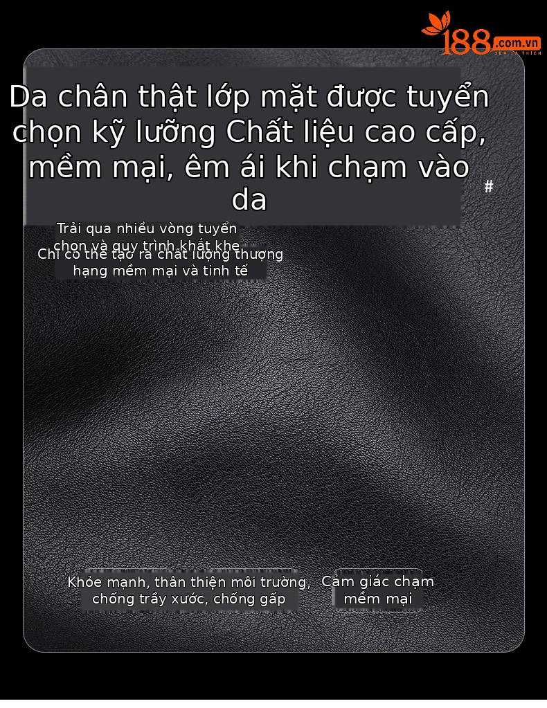 Túi clutch nam da bò cao cấp phong cách phong bì chi tiết 3