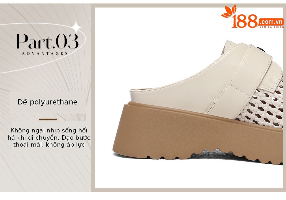 Giày mule nữ đế xuồng cao gót 5cm, dáng hở gót, thoáng khí, phong cách thời trang hè — 6103 Màu be, 6103 Da đen chi tiết 10