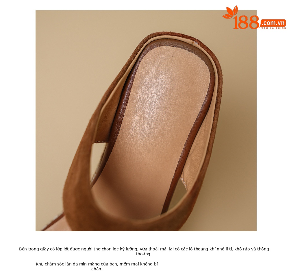 Sandal cao gót nữ hở mũi đế xuồng đan rơm gót 10 cm — màu nâu, màu mơ chi tiết 17