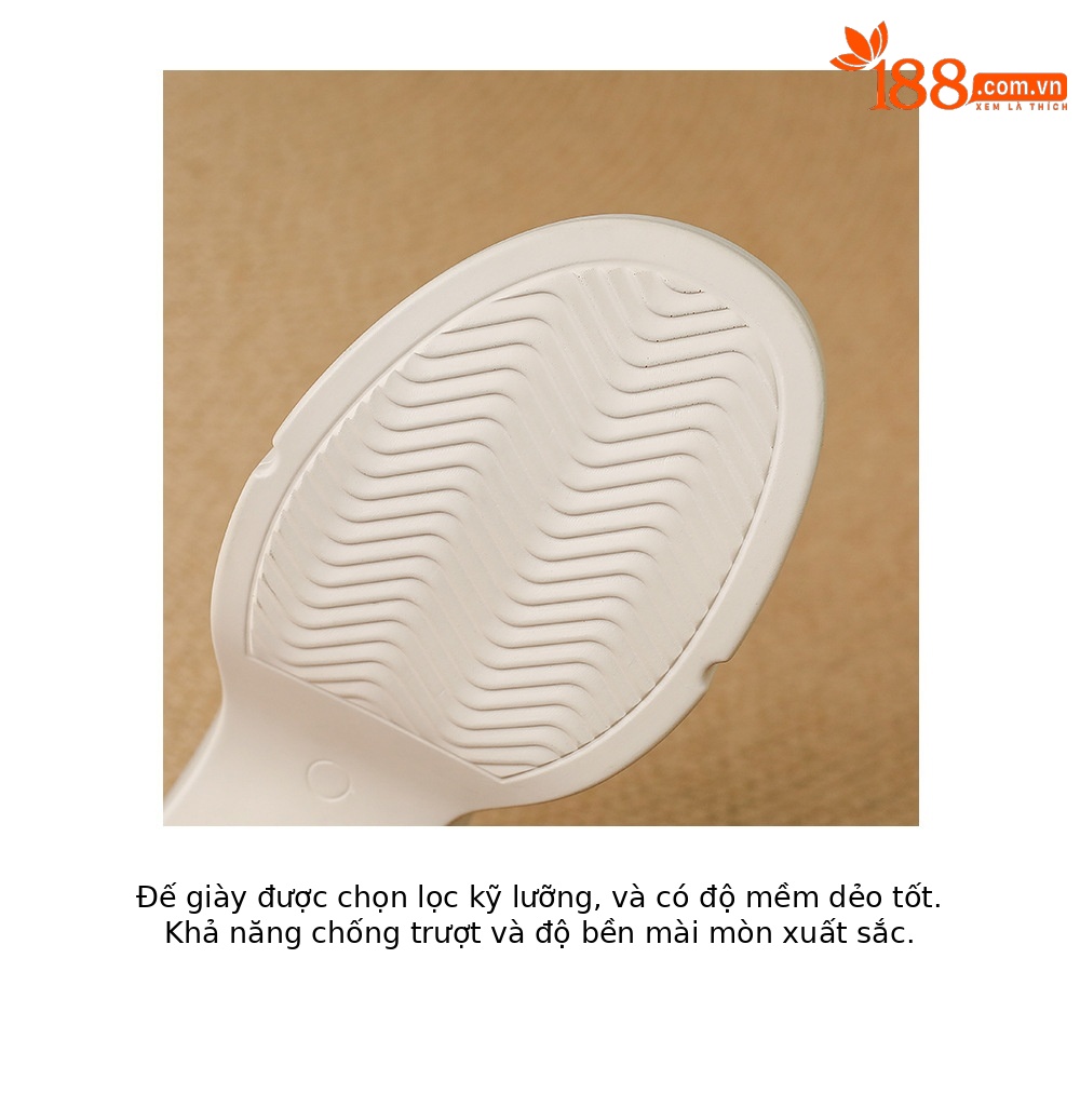 Dép sandal nữ quai chữ V đế xuồng cao 8 cm, mũi hở, đế dày êm chân — Trắng kem-, màu vàng chi tiết 22