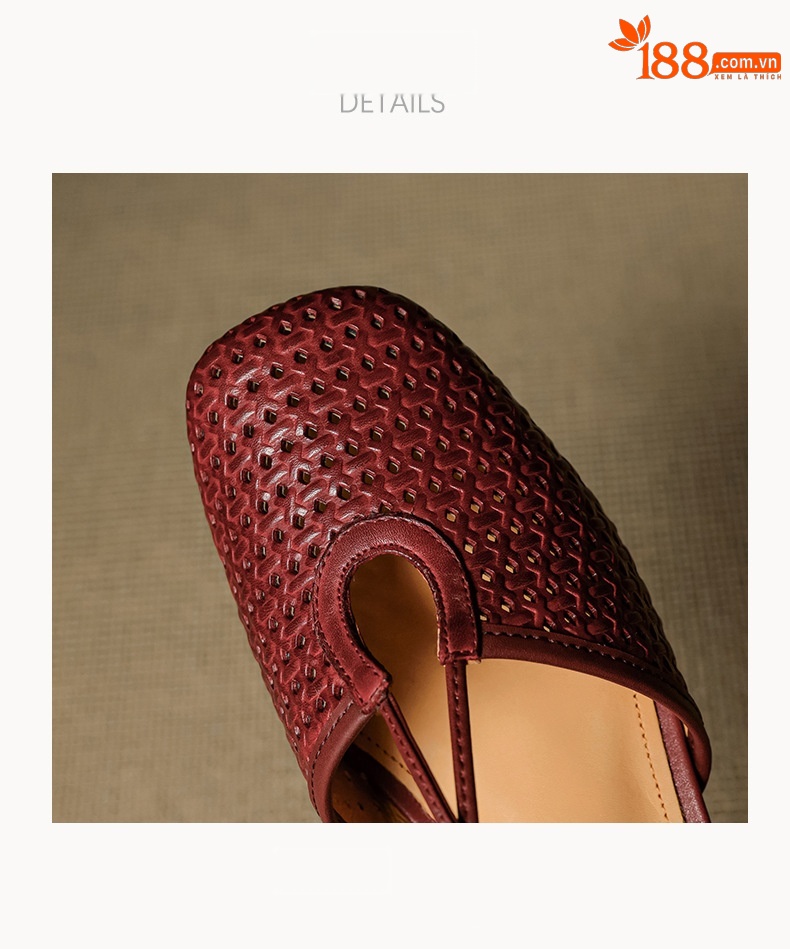 Sandal nữ Mary Jane quai chéo hở gót, gót thô 3 cm, mũi tròn bít — đen chi tiết 20