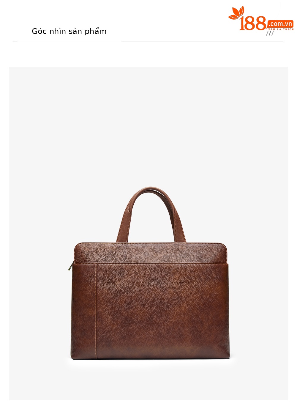 Túi xách nam da bò vintage tote bag đựng laptop công suất lớn chi tiết 11