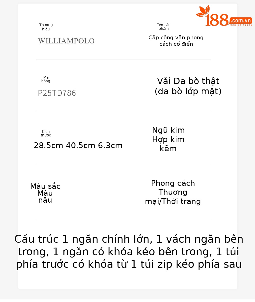 Túi xách nam da bò vintage tote bag đựng laptop công suất lớn chi tiết 9