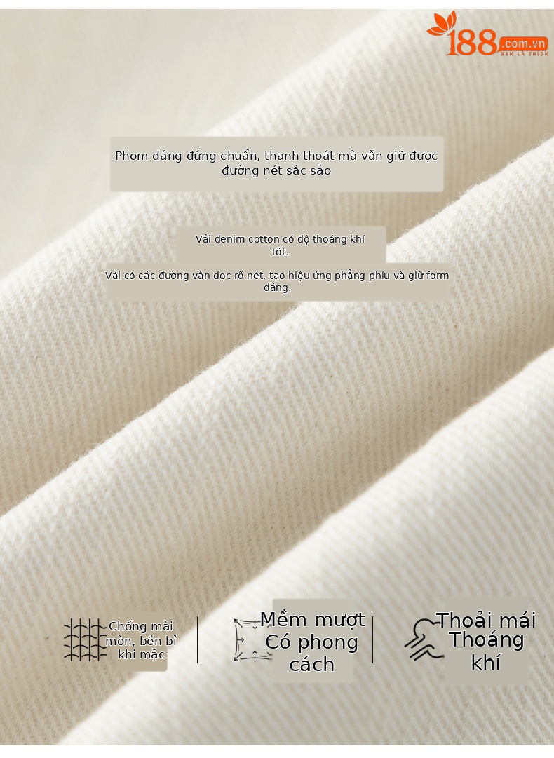 Đầm maxi nữ không tay cổ tròn phong cách Pháp chất jean mềm — màu trắng chi tiết 9