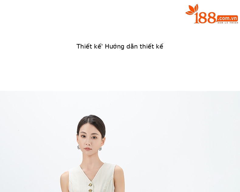 Đầm maxi nữ không tay cổ tròn phong cách Pháp chất jean mềm — màu trắng chi tiết 10