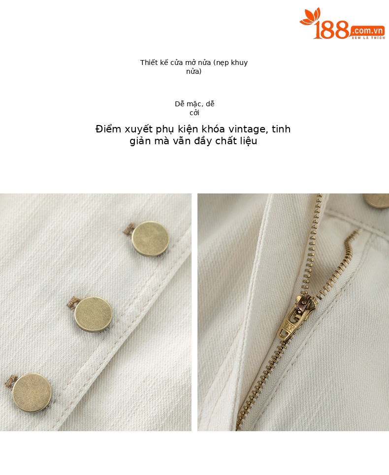 Đầm maxi nữ không tay cổ tròn phong cách Pháp chất jean mềm — màu trắng chi tiết 14