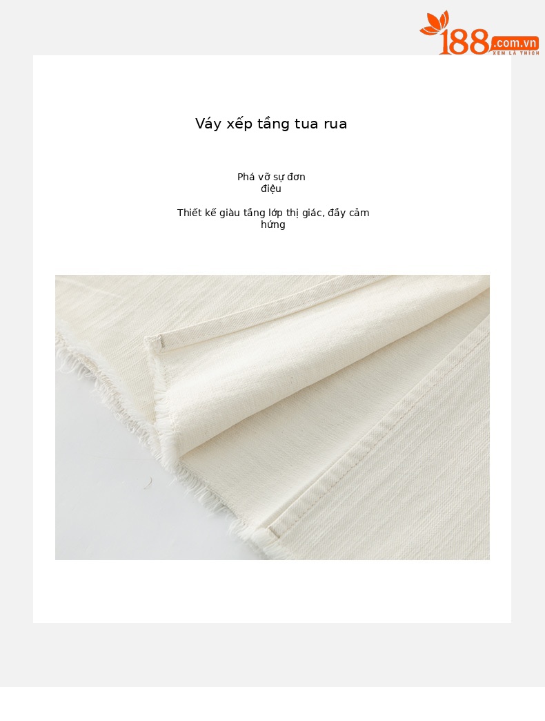 Đầm maxi nữ không tay cổ tròn phong cách Pháp chất jean mềm — màu trắng chi tiết 16