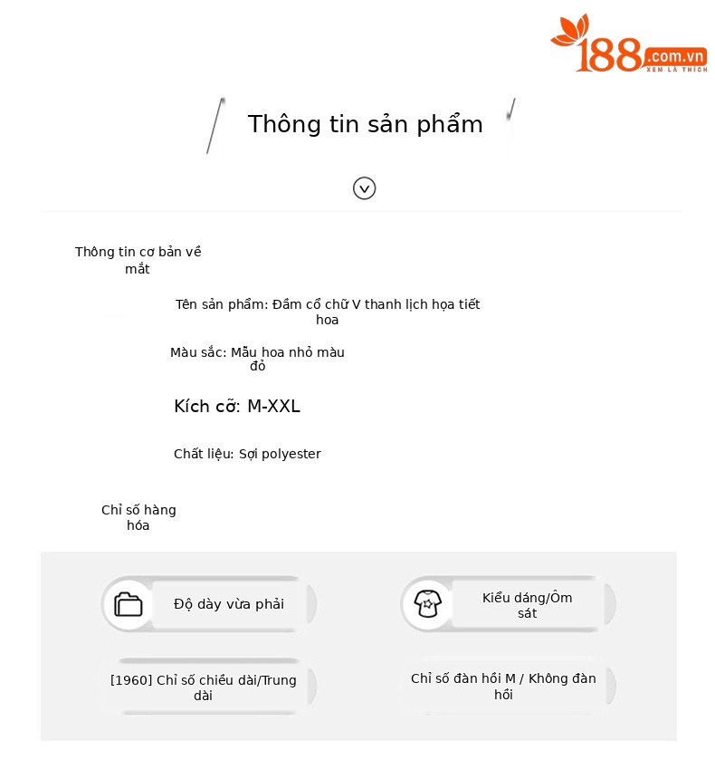 Đầm maxi nữ thắt eo cổ V in họa tiết thanh lịch — màu đỏ chi tiết 12
