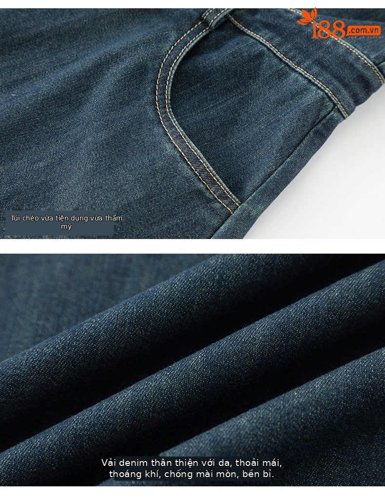 Đầm maxi nữ denim phong cách vintage thiết kế dây đeo thắt eo — xanh lam chi tiết 23