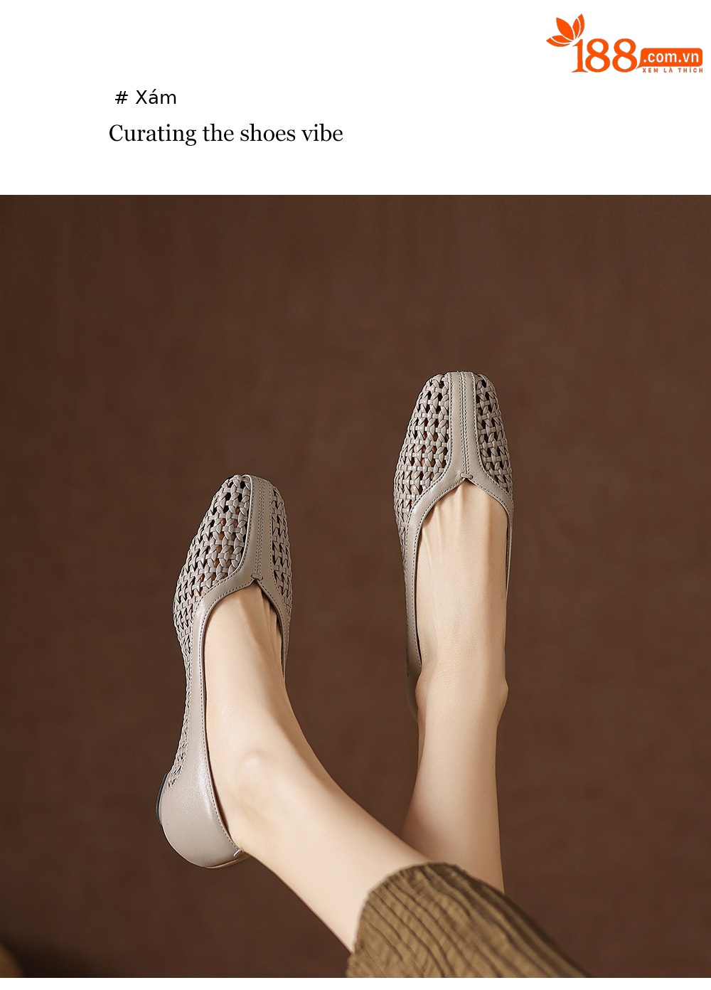 Giày sandal nữ mũi vuông gót thấp 3 cm da cừu hở bên — đen chi tiết 7