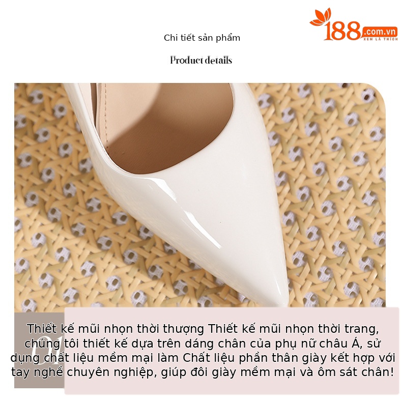 Sandal cao gót nữ mũi nhọn bít mũi hở gót, đế platform trong suốt, gót 10 cm — Nude-10cm chi tiết 4