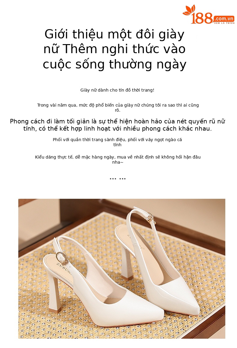 Sandal cao gót nữ mũi nhọn bít mũi hở gót, đế platform trong suốt, gót 10 cm — Nude-10cm chi tiết 2
