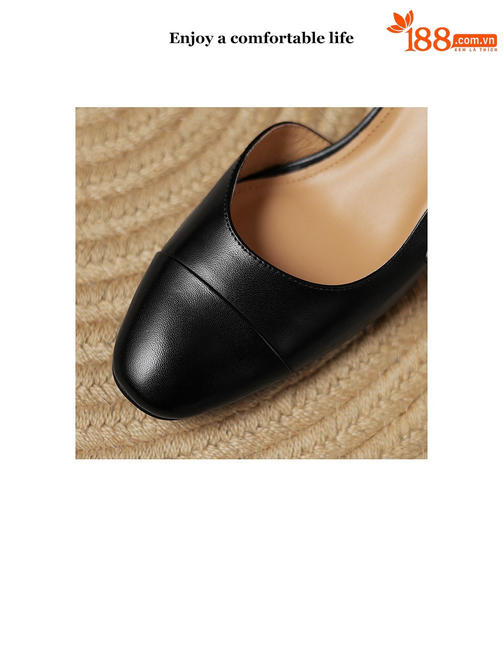 Sandal cao gót nữ mũi kín quai chéo buộc dây phong cách Hàn Quốc — đen chi tiết 3