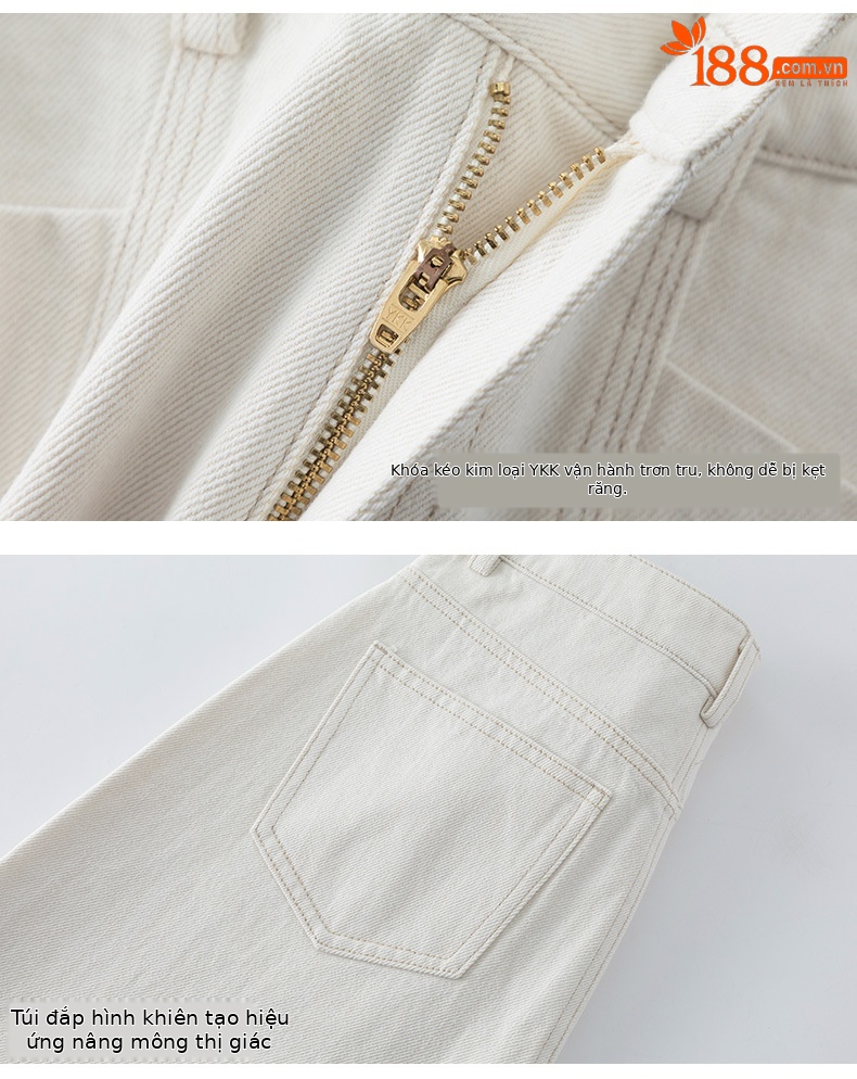 Quần short jean nam ống rộng dáng suông, cạp cao, phong cách đường phố Mỹ — xanh lam chi tiết 20