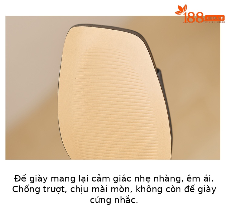Sandal cao gót nữ hở mũi đế platform gót vuông 9 cm, quai ngang khóa, phong cách La Mã — màu đen, màu trắng ngà chi tiết 6